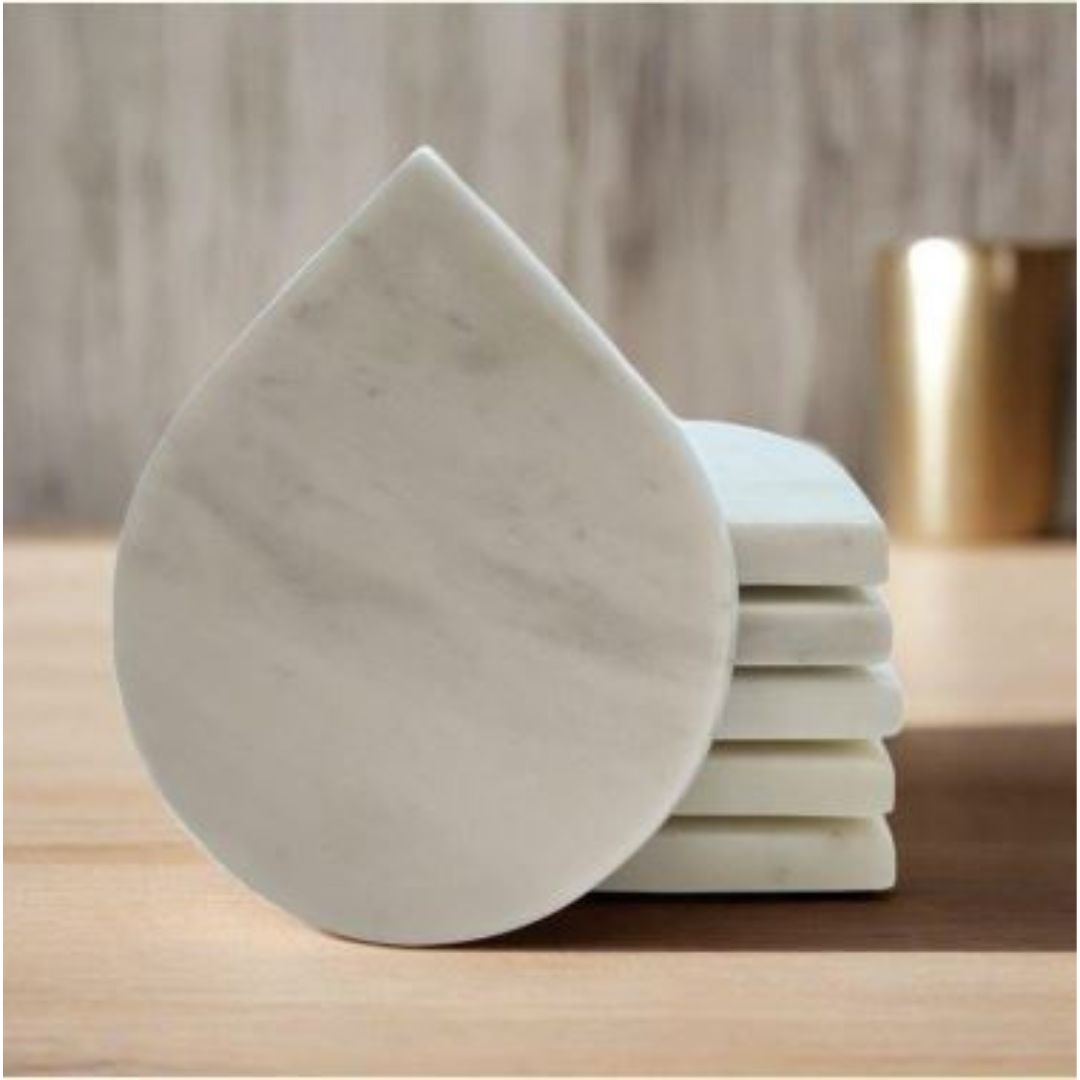 Marble and Wood coaster