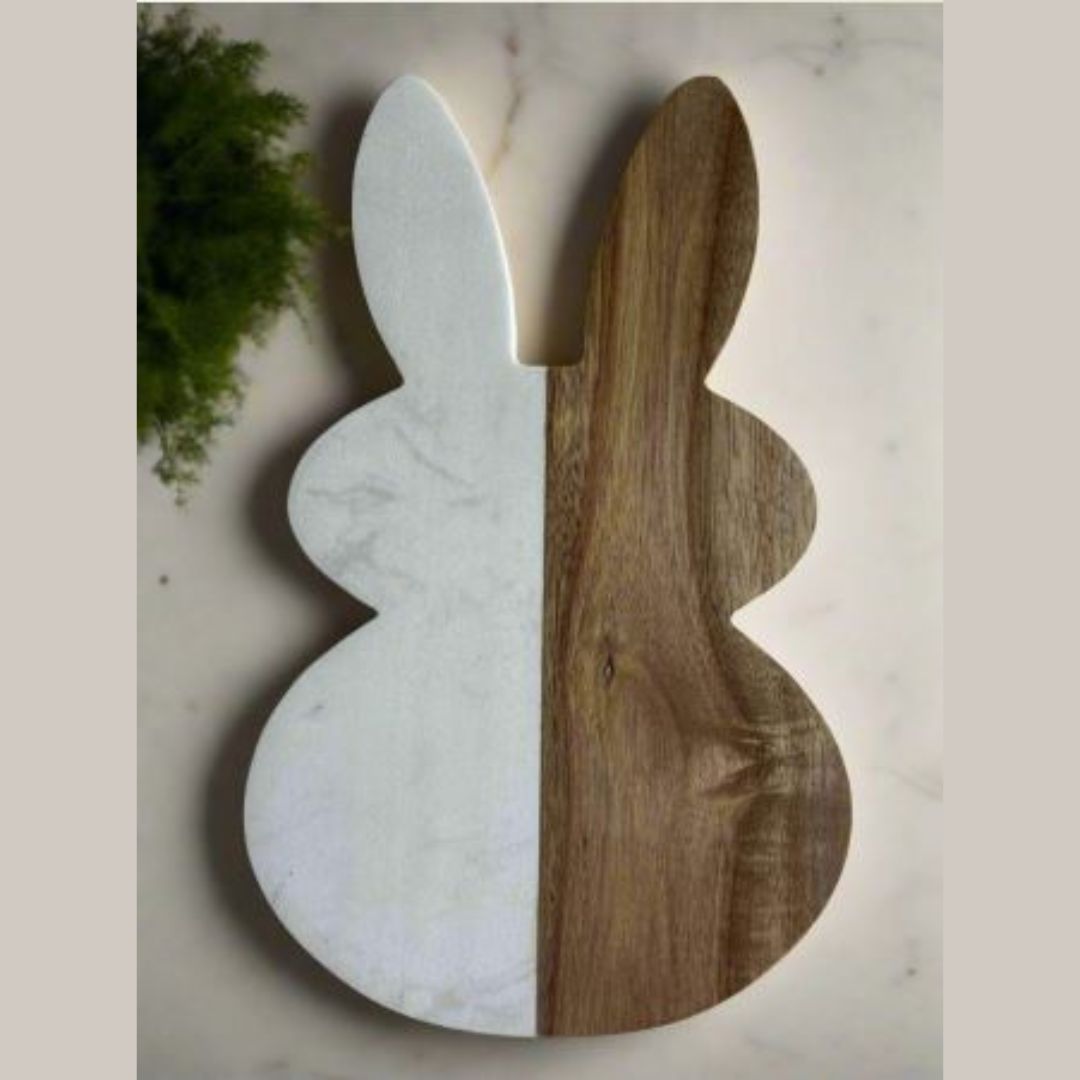 Marble and wood serving board’s